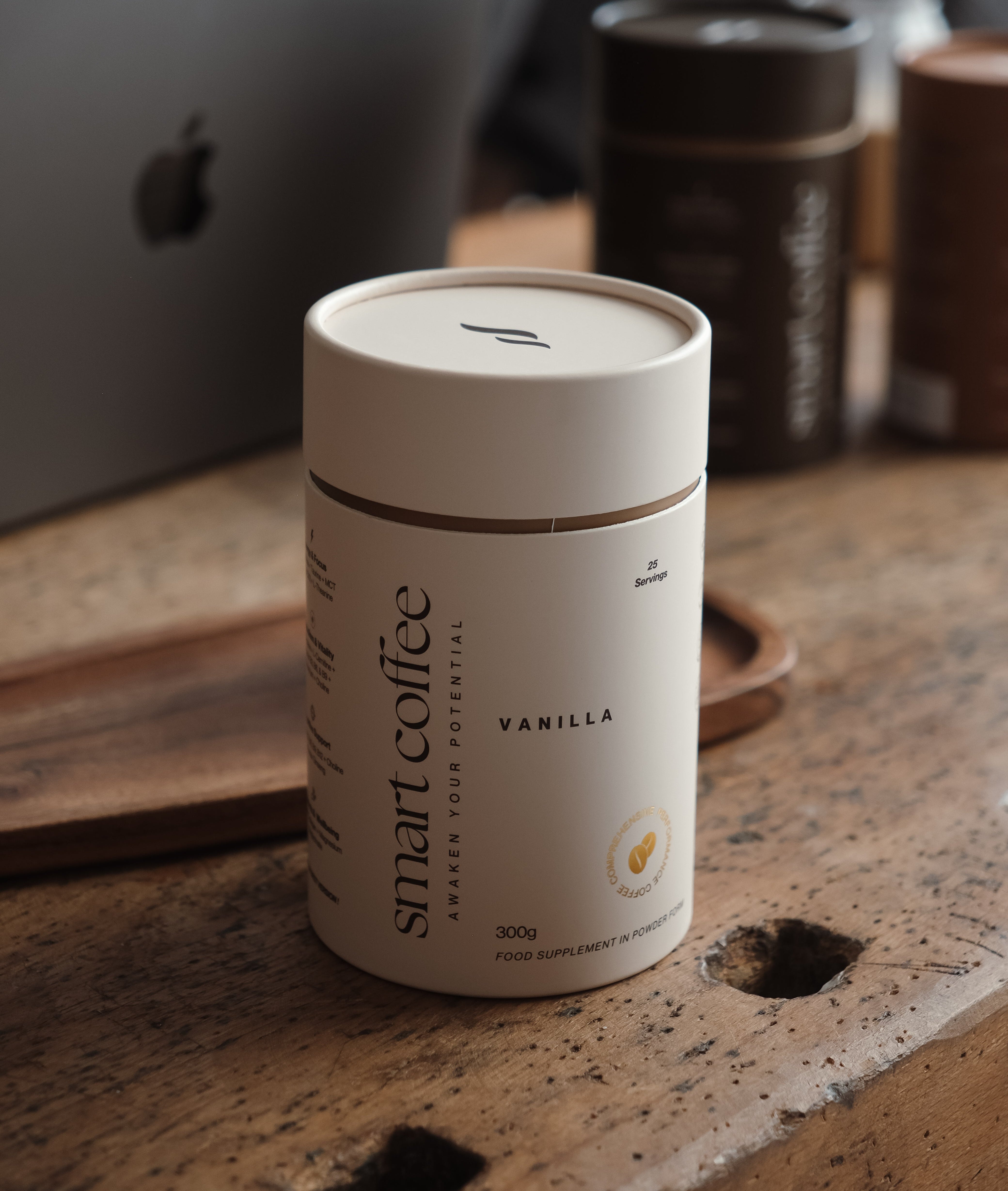 Smart Coffee Vanilla —functional coffee with vitamins, minerals, amino acids, adaptogens and nootropics