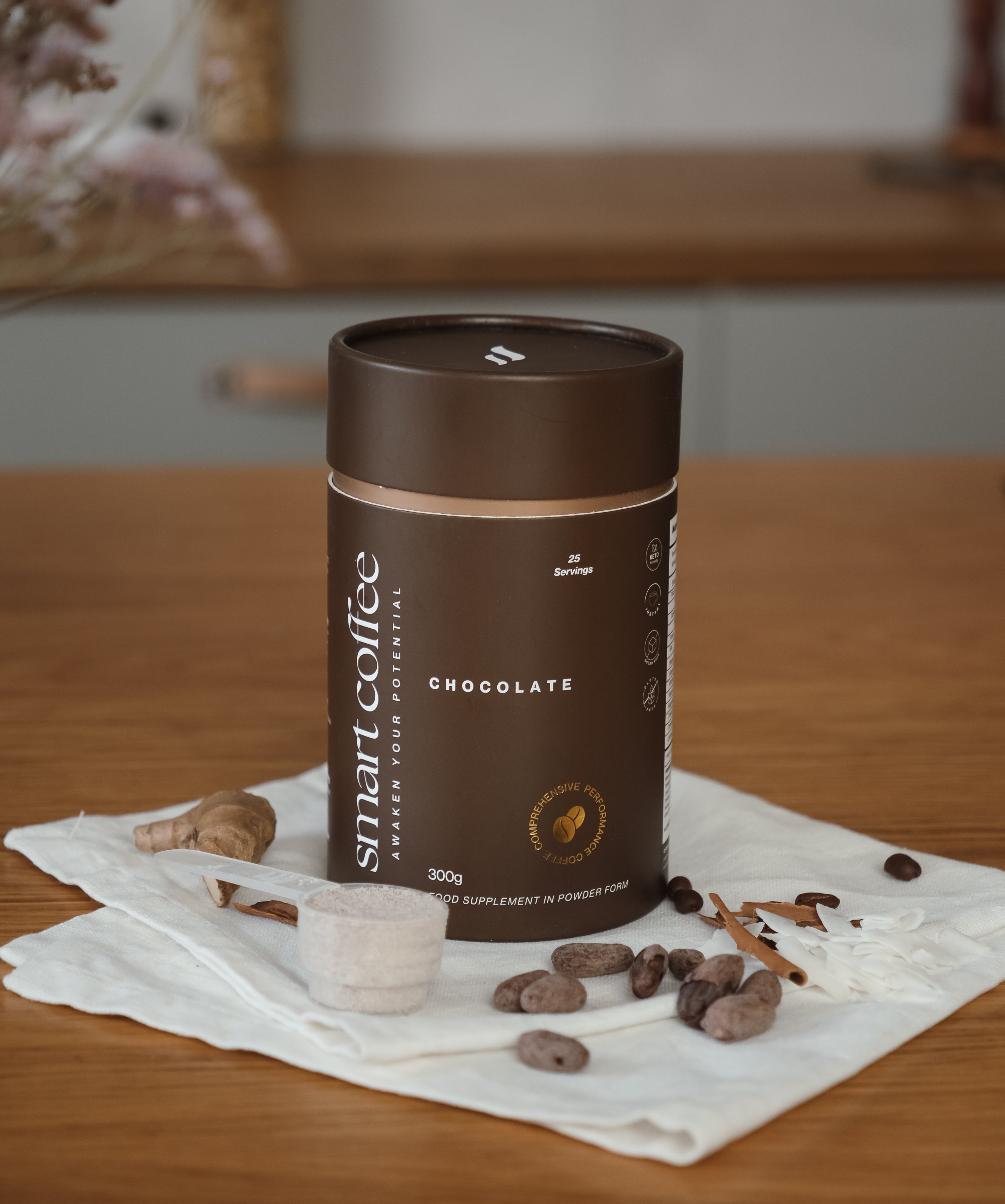 Smart Coffee Chocolate — bioavailable functional coffee with 17 ingredients, EU-formulated